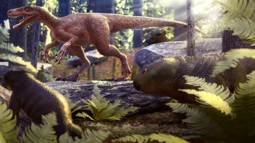 Replicas dos Dinossauros Mais Antigos do Mundo